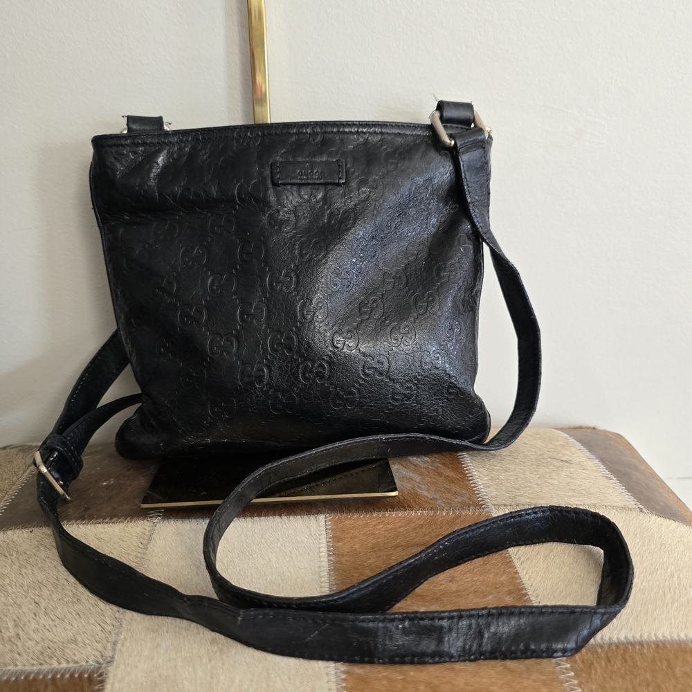 Guccissima Small Flat Messenger Bag